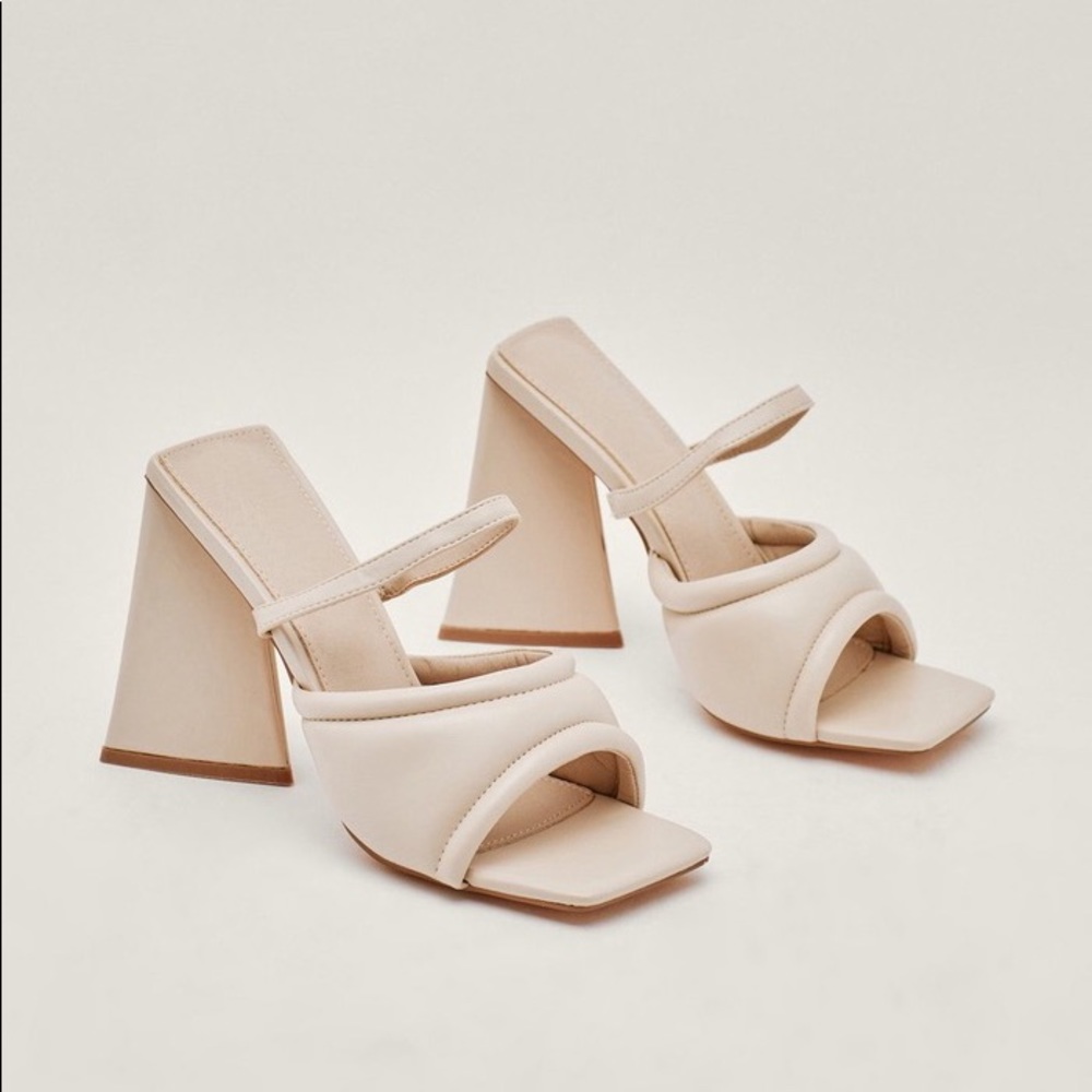 Triangle Sling Back Heels